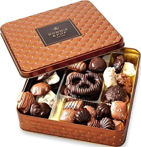 Bonnie & Pop- Chocolate Gift Basket, Food Gifts Arrangement Platter