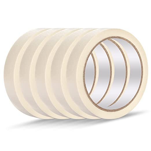 5 Rolls Masking Tape (0.78 Inch x 65 Feet x 5 Rolls)