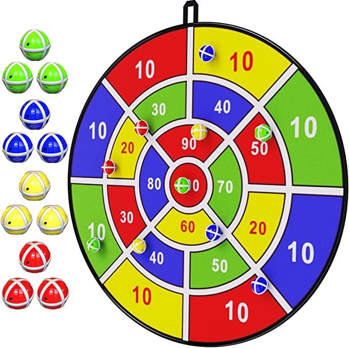 29″ Large Dart Board for Kids, Birthday Gifts for 3 4 5 6 7 8 9 10 11 12 Year Old Boys Girls