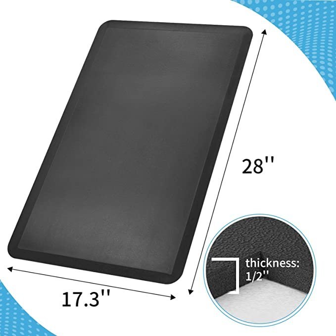 Art3d Anti Fatigue Mat -(17.3″x28″, Black)