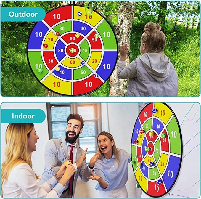 29″ Large Dart Board for Kids, Birthday Gifts for 3 4 5 6 7 8 9 10 11 12 Year Old Boys Girls