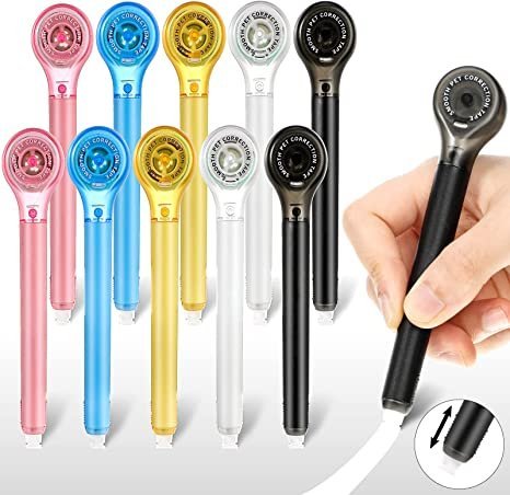 10 Pack Correction Tape Pen 0.2 x 236 Inch