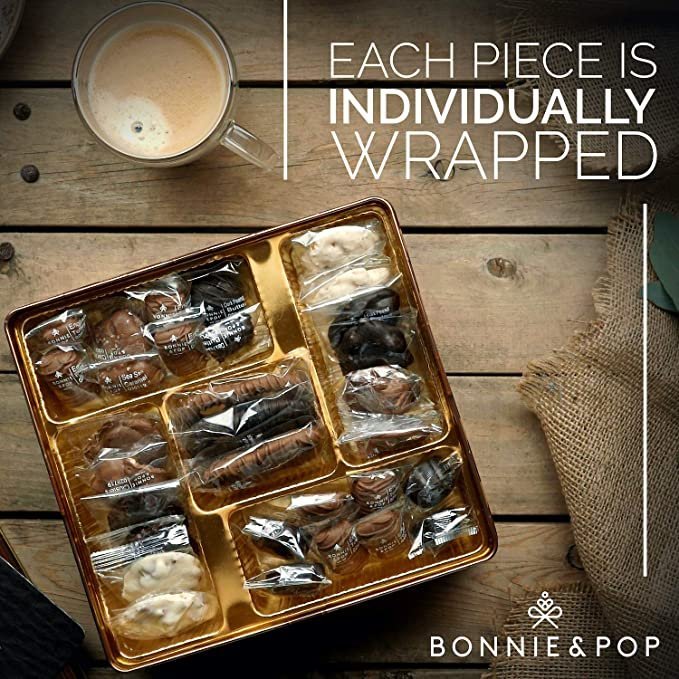 Bonnie & Pop- Chocolate Gift Basket, Food Gifts Arrangement Platter