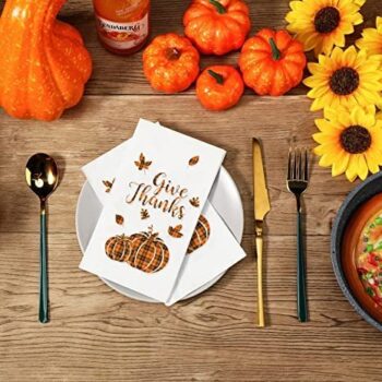 100 Pcs Disposable Thanksgiving Napkins