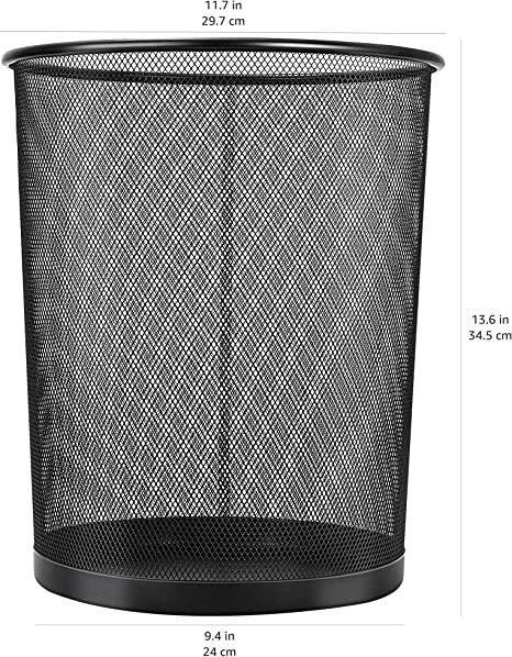 Basics Mesh Waste Basket, 2-Pack