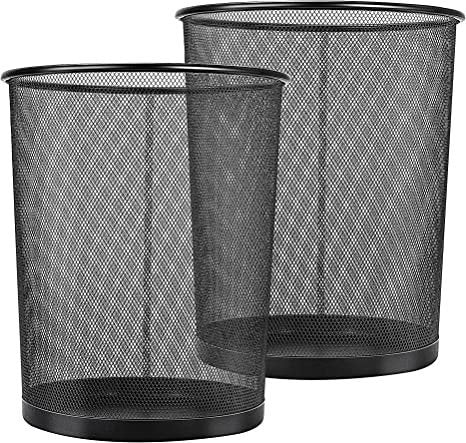 Basics Mesh Waste Basket, 2-Pack